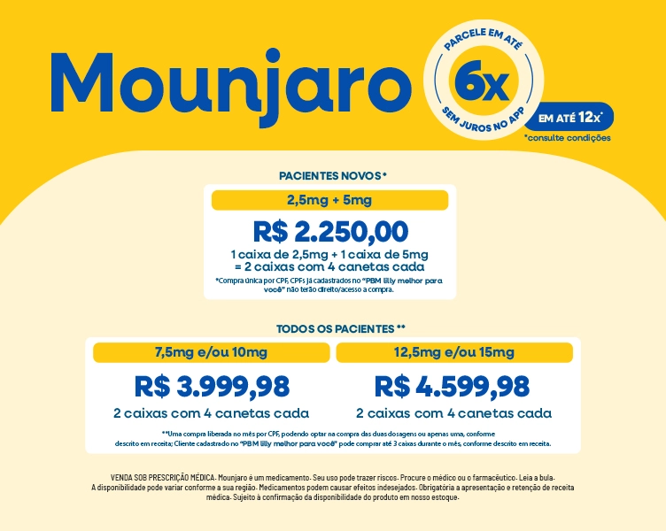 Mounjaro na Farmácia Nissei com preço baixo